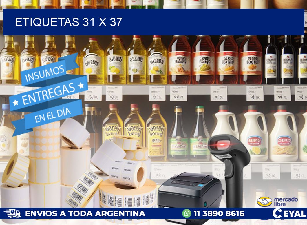 ETIQUETAS 31 x 37