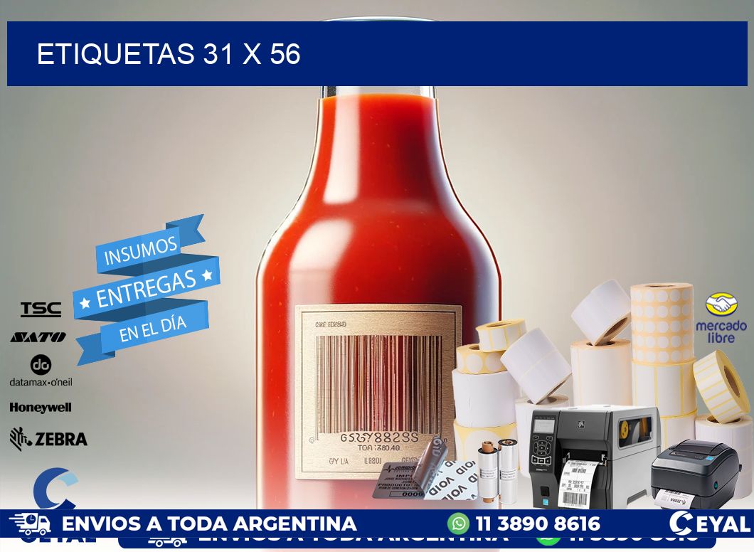 ETIQUETAS 31 x 56
