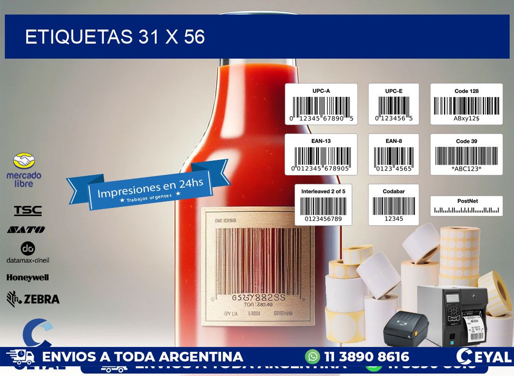 ETIQUETAS 31 x 56