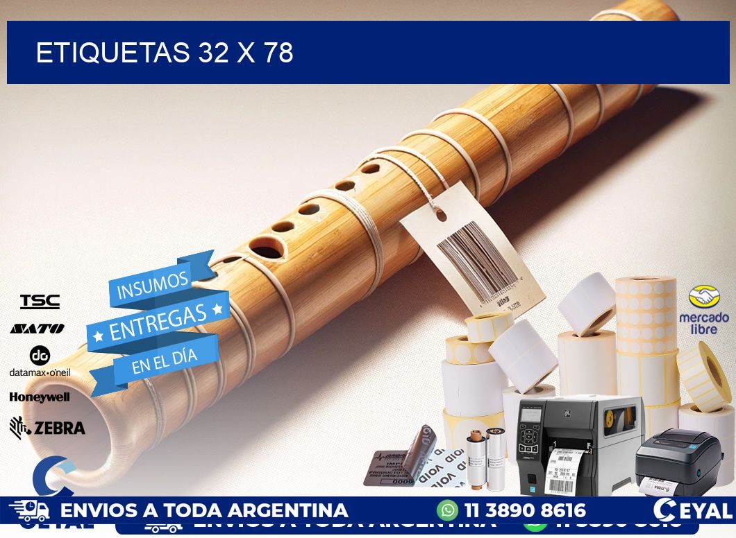 ETIQUETAS 32 x 78