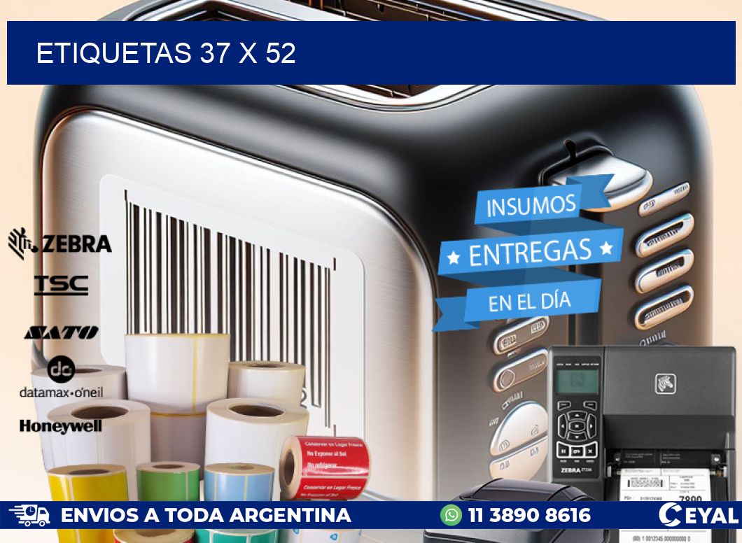 ETIQUETAS 37 x 52