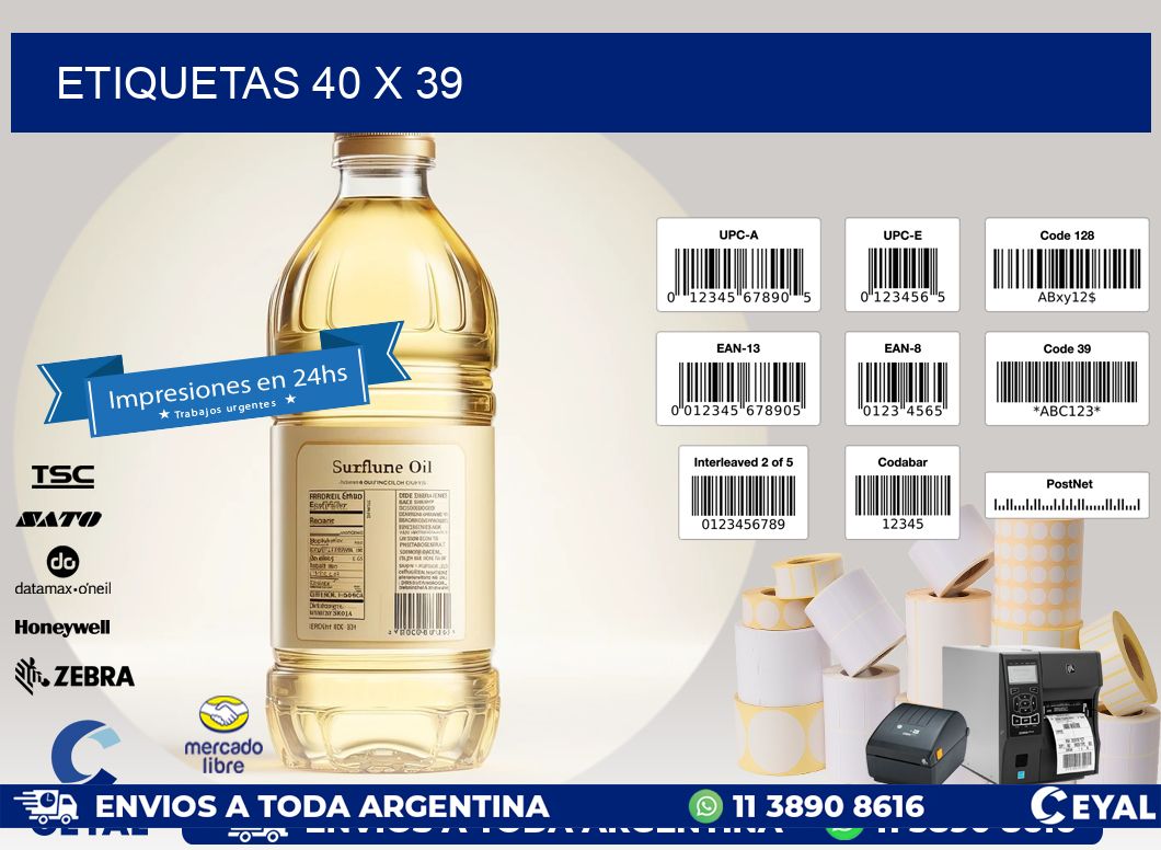 ETIQUETAS 40 x 39