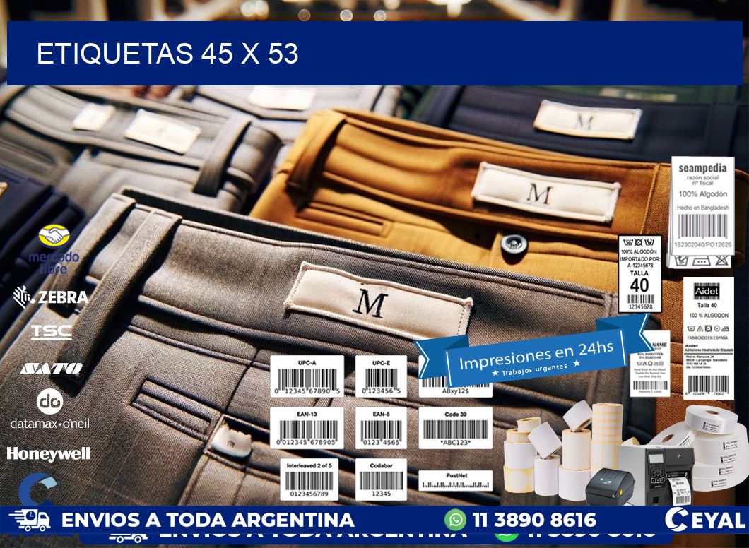 ETIQUETAS 45 x 53
