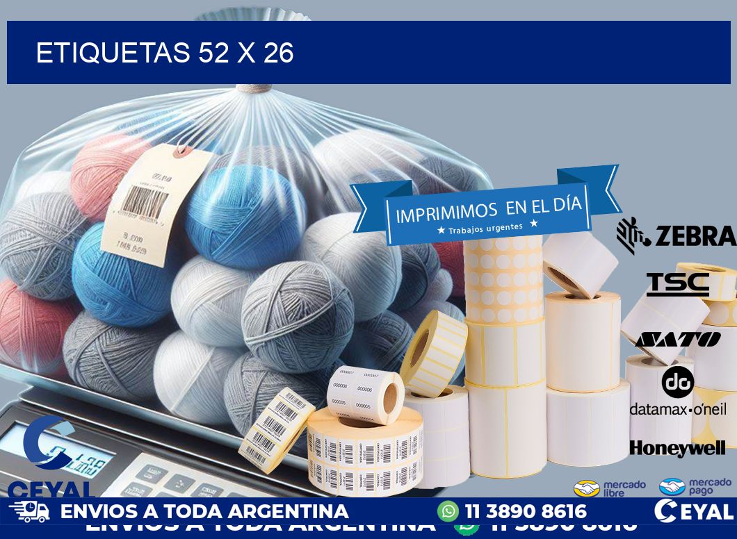 ETIQUETAS 52 x 26