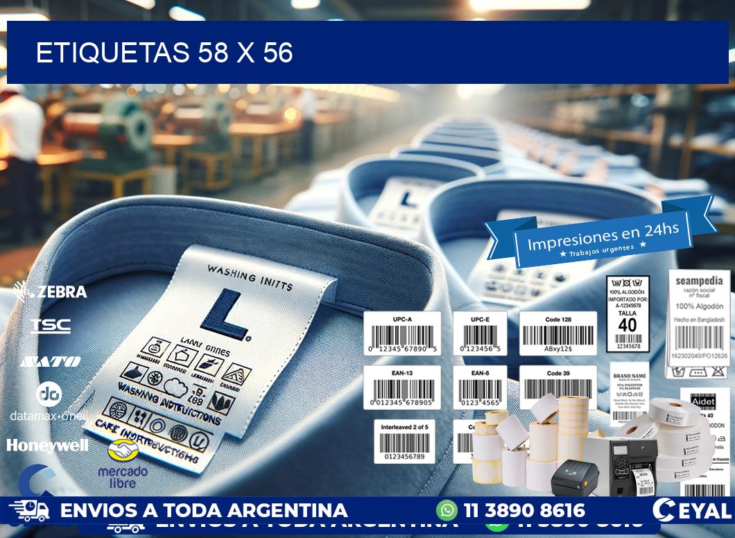 ETIQUETAS 58 x 56