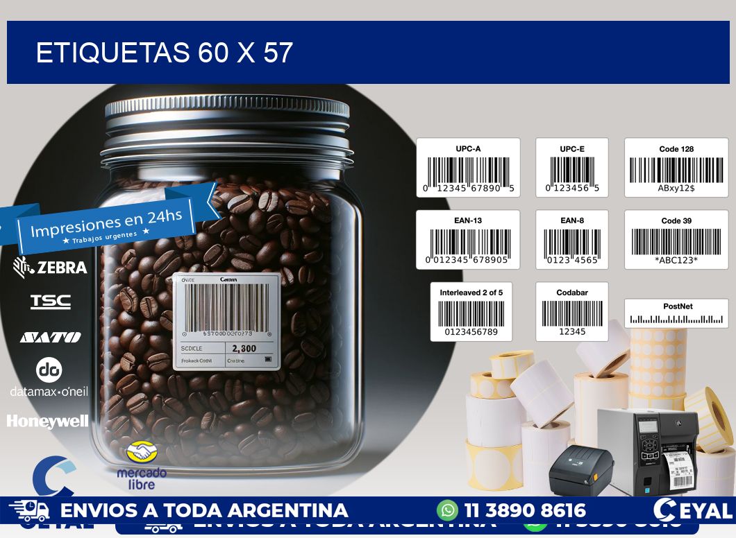 ETIQUETAS 60 x 57