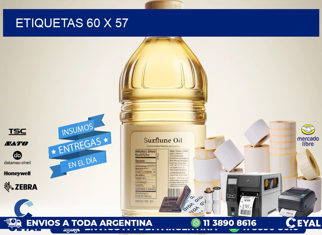 ETIQUETAS 60 x 57