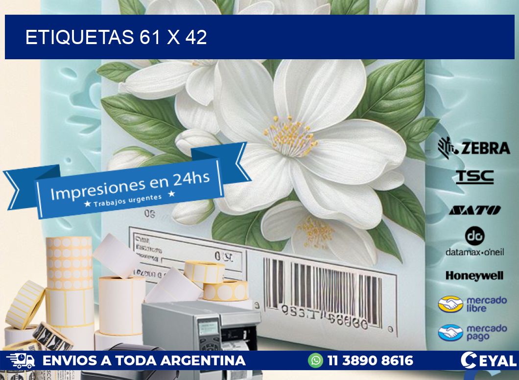 ETIQUETAS 61 x 42