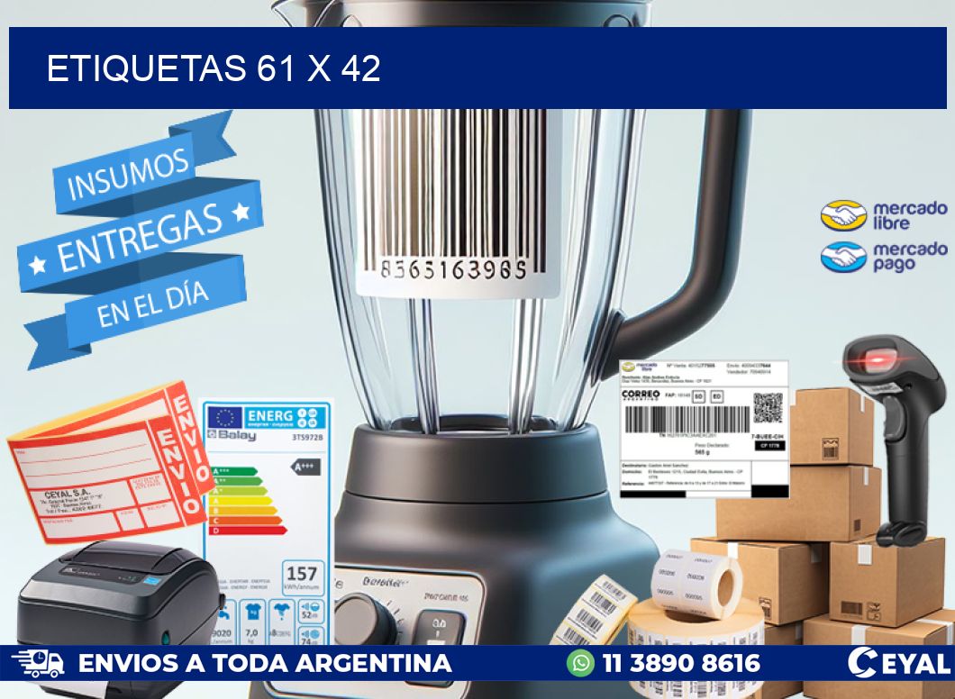 ETIQUETAS 61 x 42