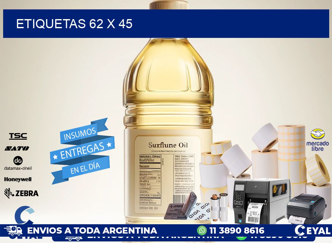 ETIQUETAS 62 x 45