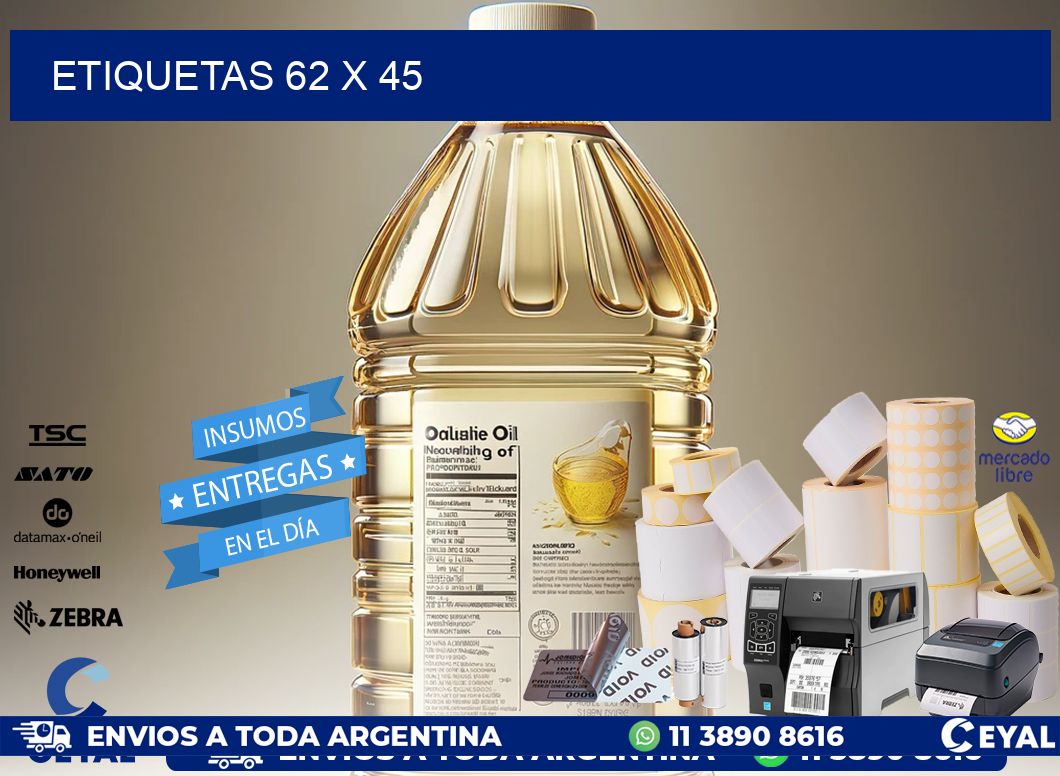 ETIQUETAS 62 x 45
