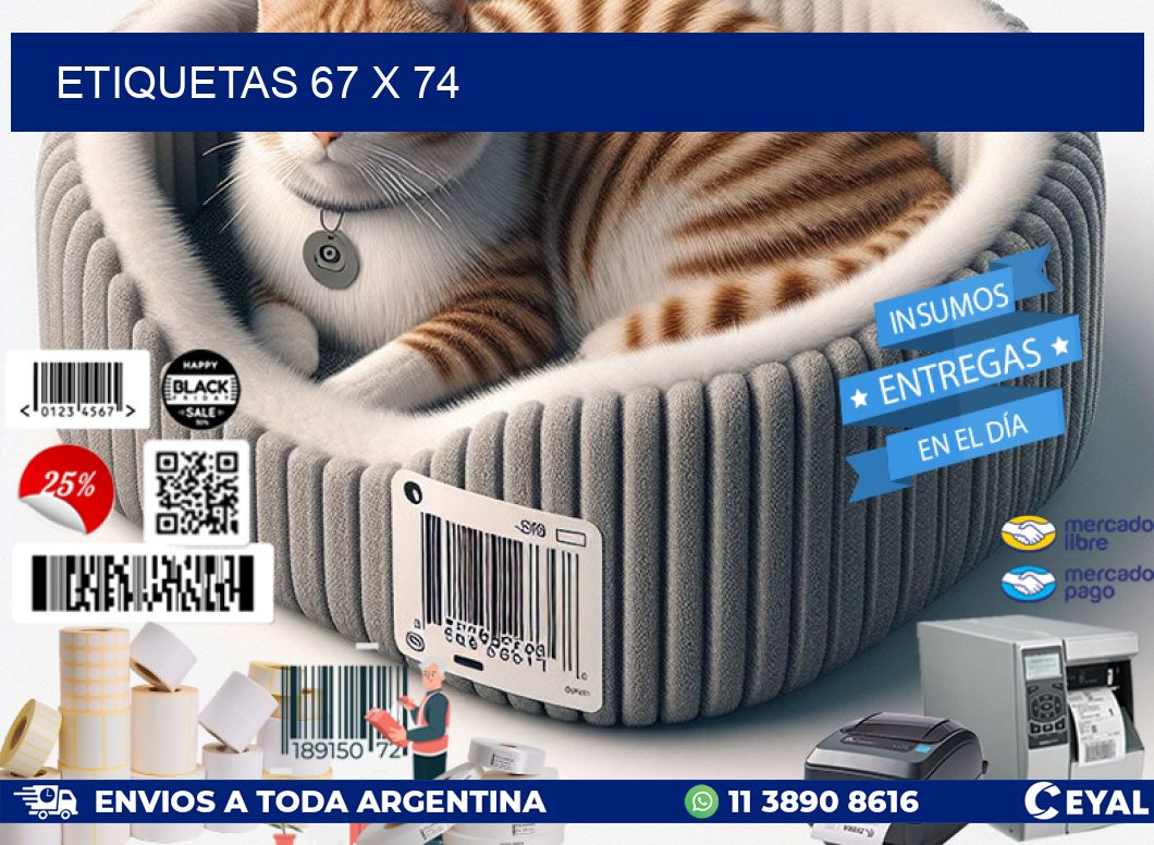 ETIQUETAS 67 x 74