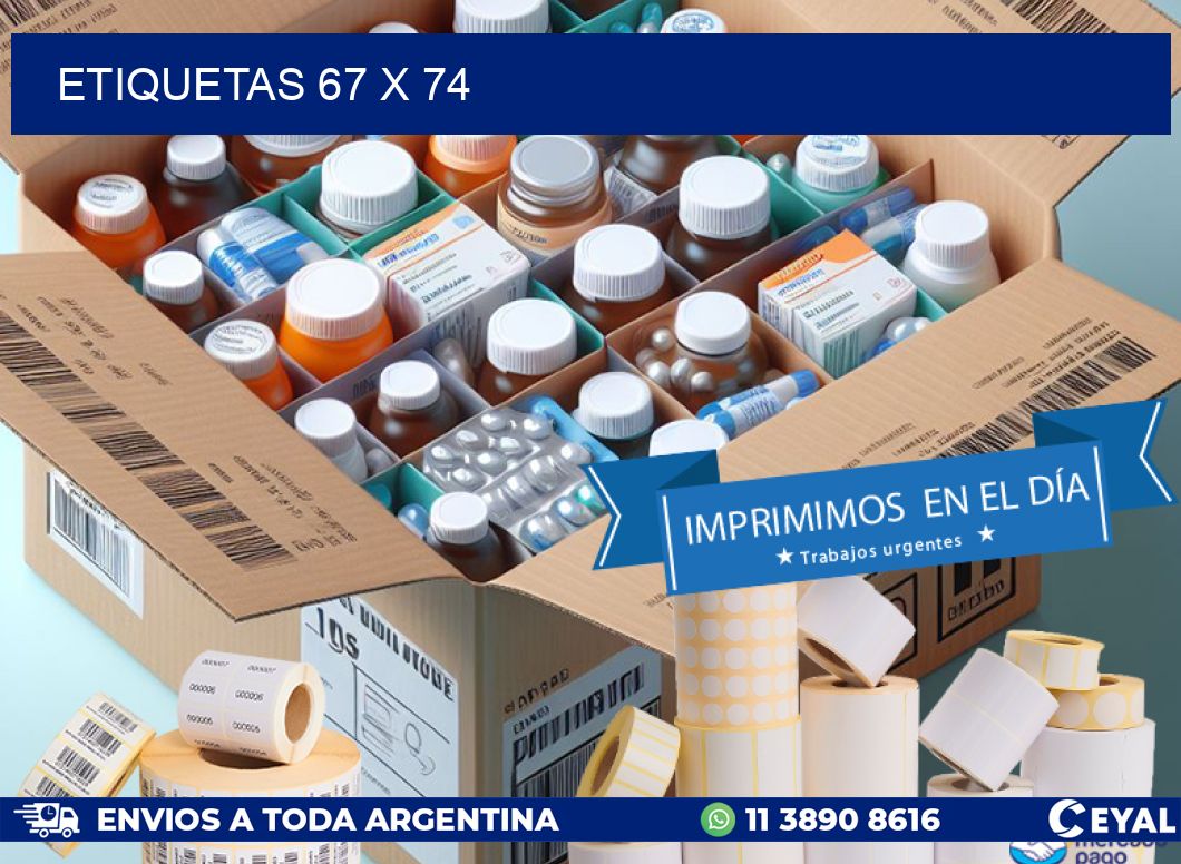 ETIQUETAS 67 x 74