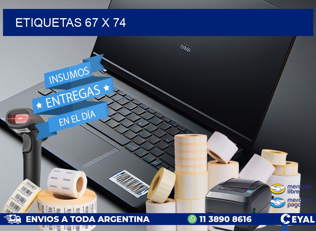 ETIQUETAS 67 x 74