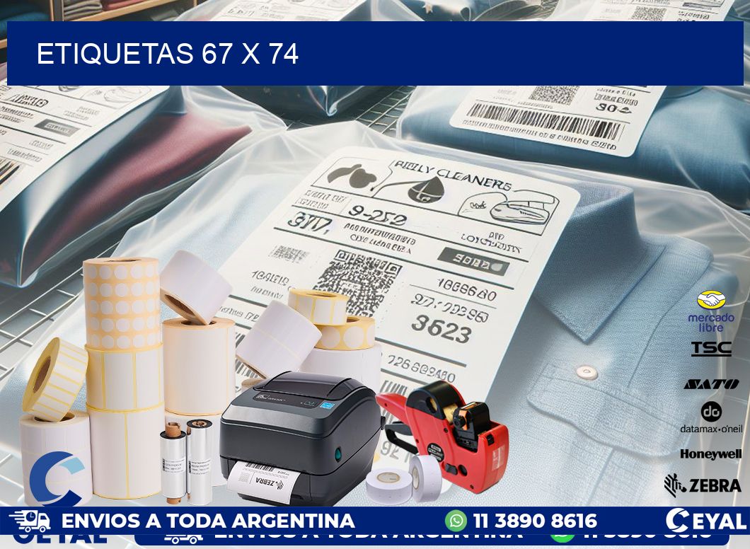ETIQUETAS 67 x 74