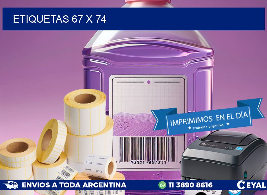 ETIQUETAS 67 x 74