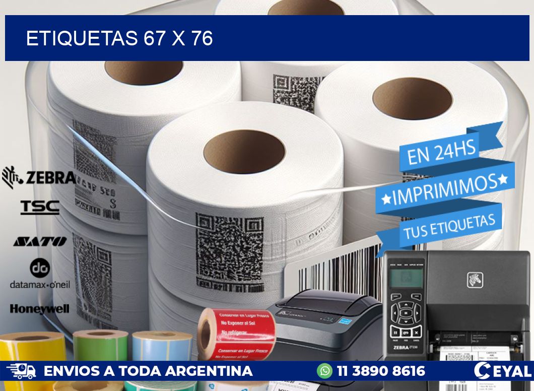 ETIQUETAS 67 x 76