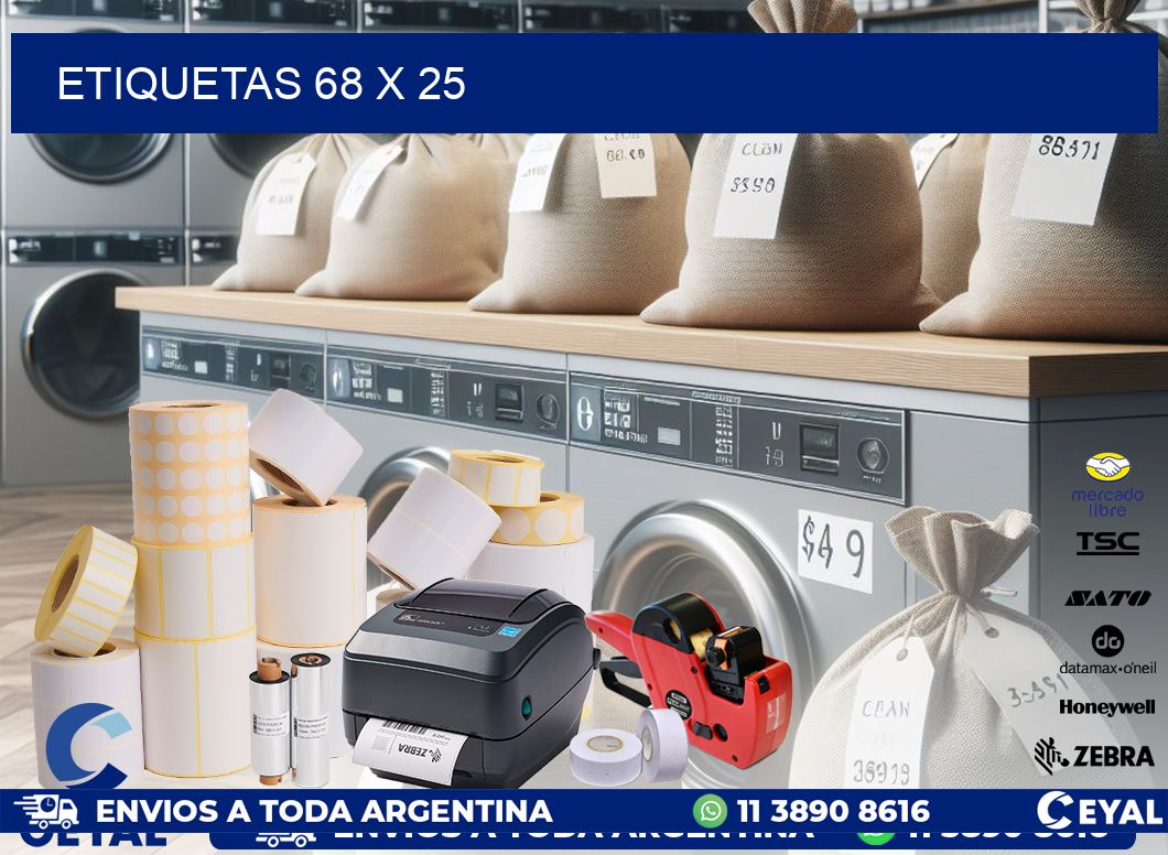 ETIQUETAS 68 x 25