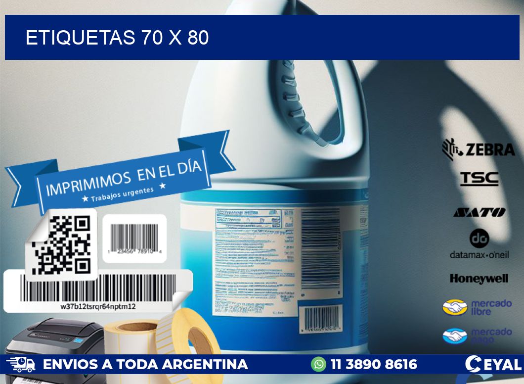 ETIQUETAS 70 x 80