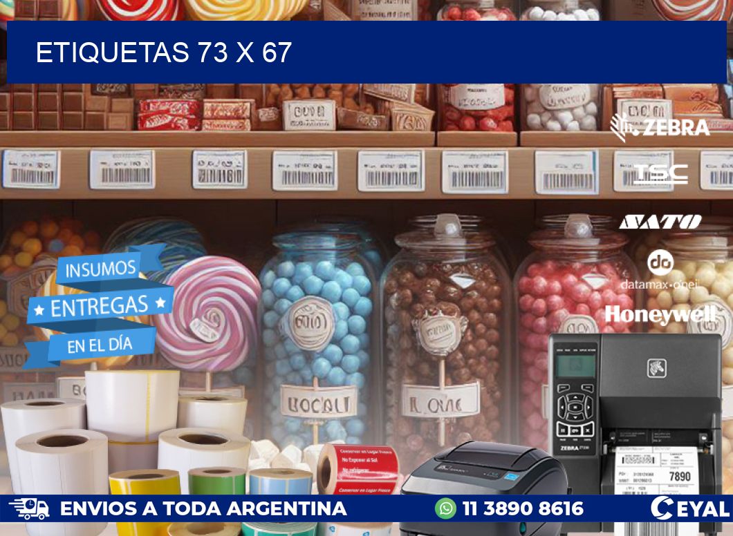 ETIQUETAS 73 x 67