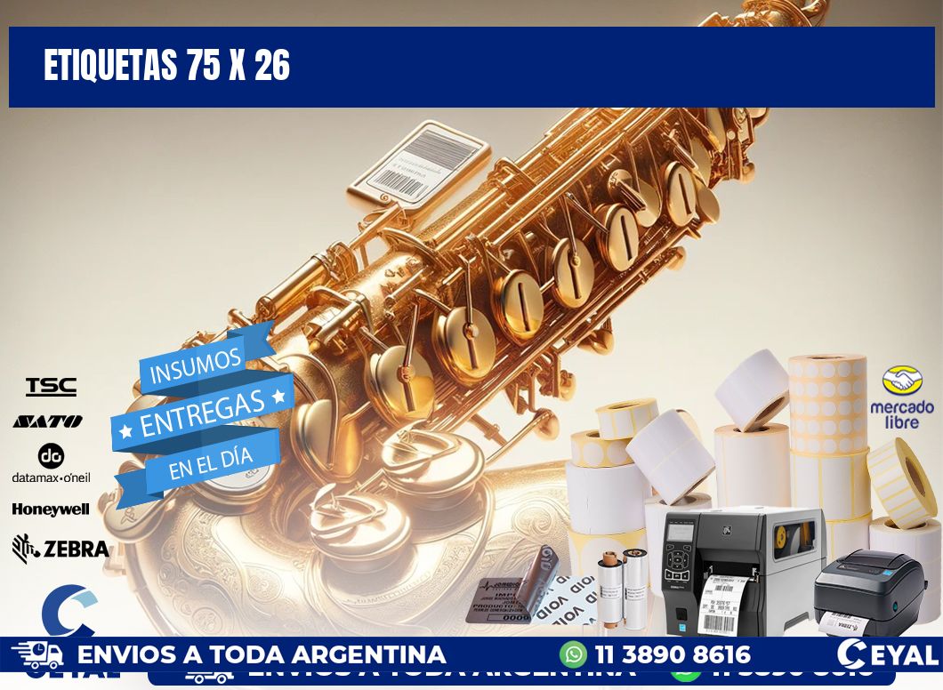 ETIQUETAS 75 x 26