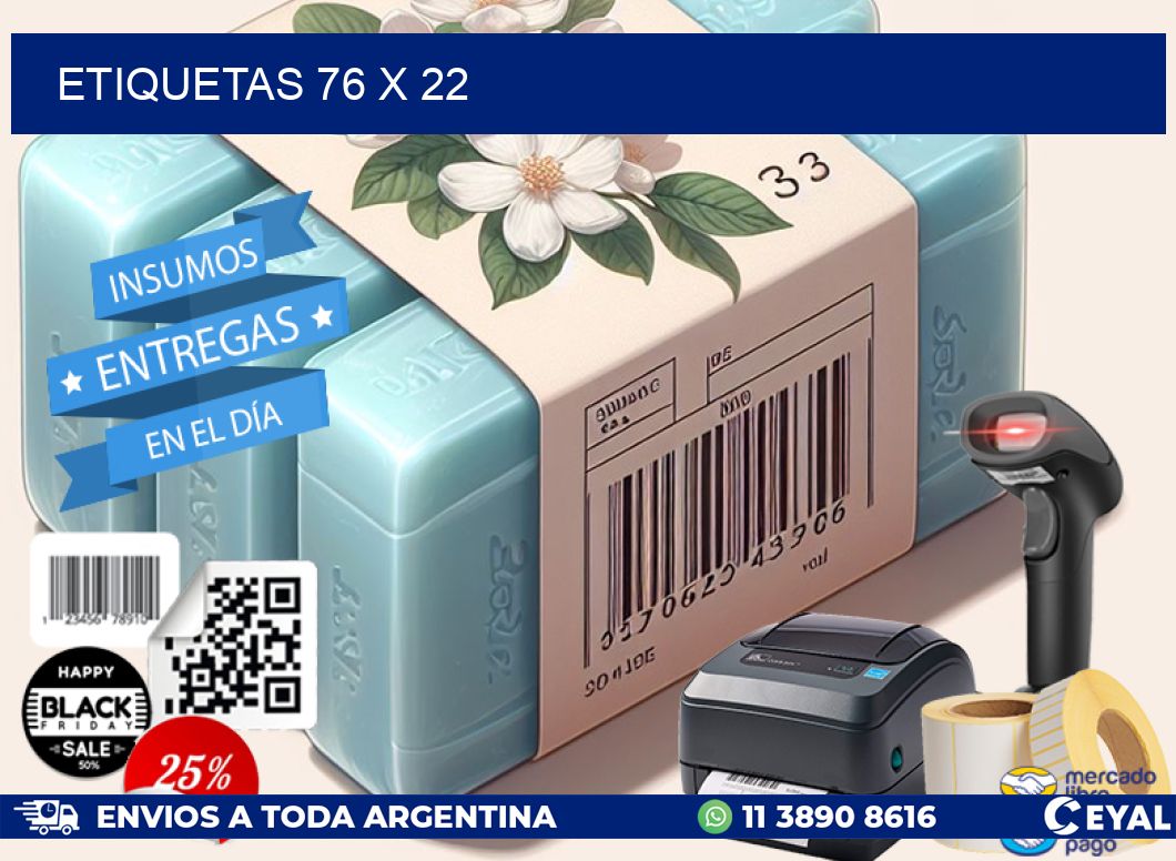 ETIQUETAS 76 x 22
