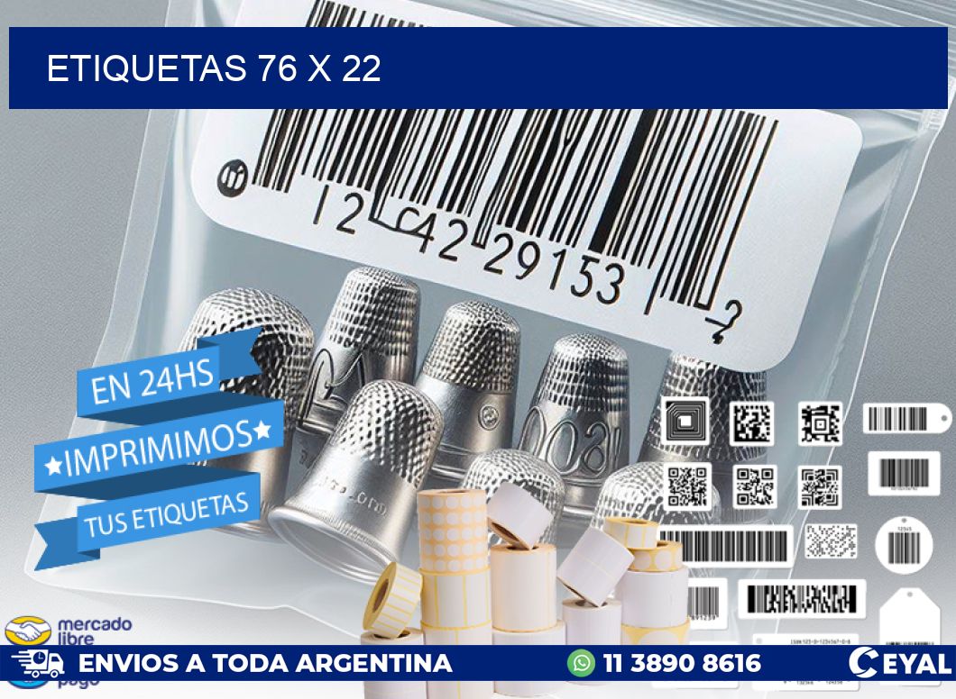 ETIQUETAS 76 x 22