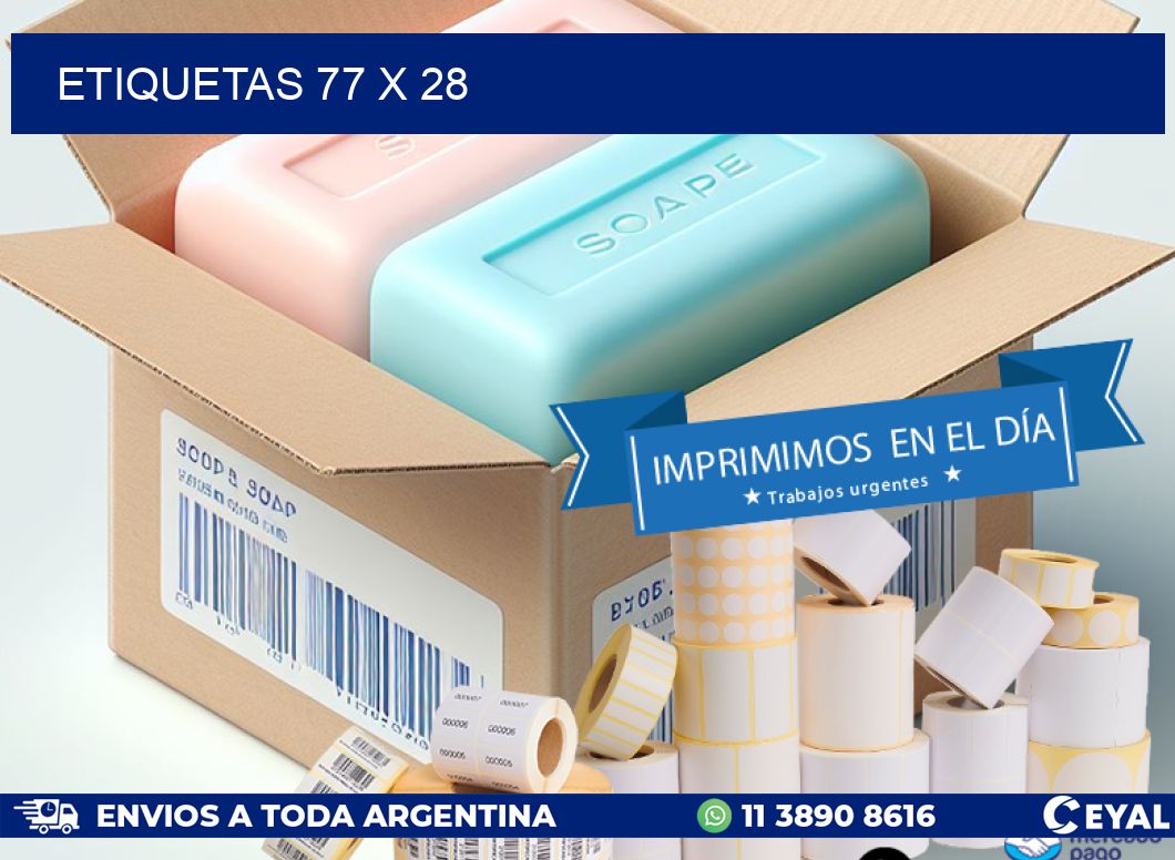 ETIQUETAS 77 x 28