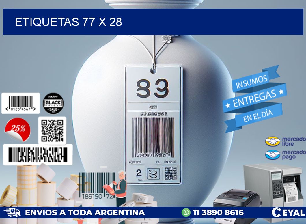 ETIQUETAS 77 x 28
