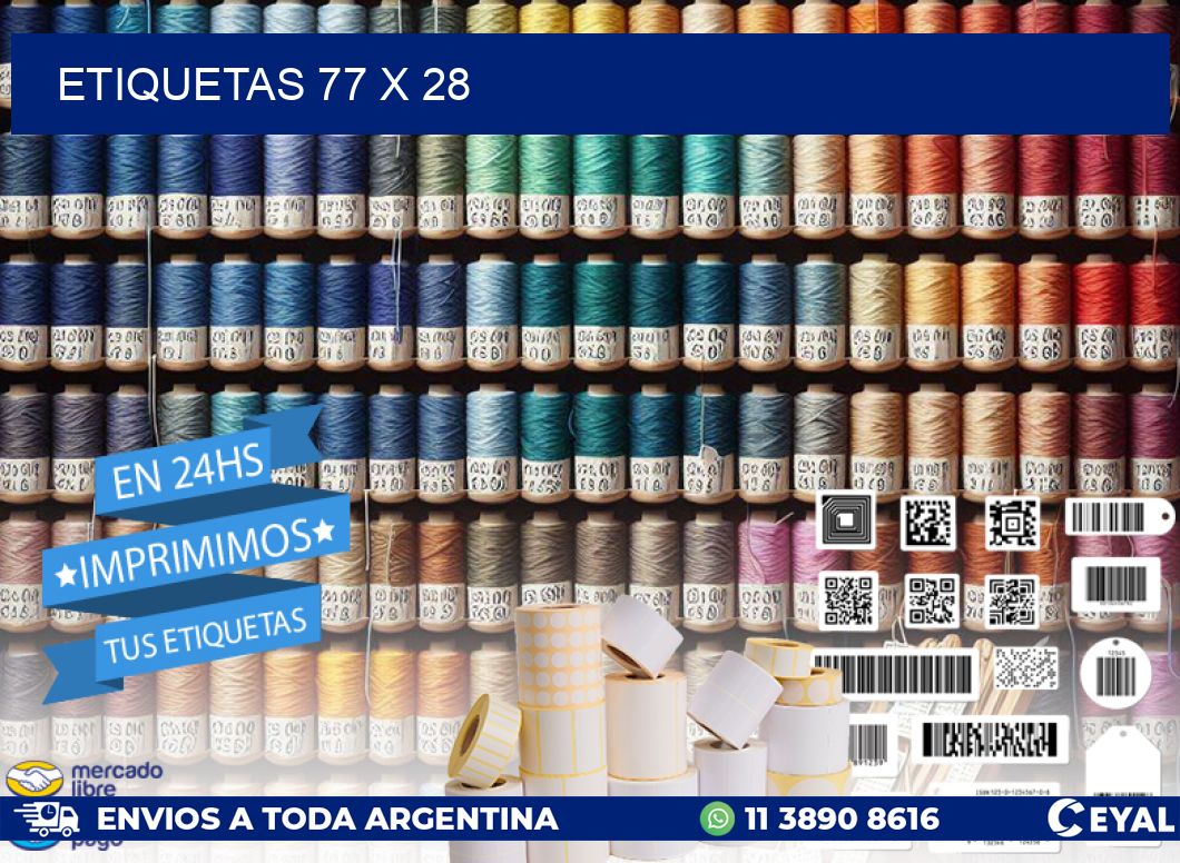 ETIQUETAS 77 x 28