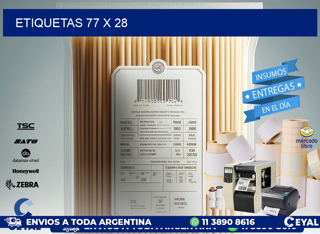 ETIQUETAS 77 x 28