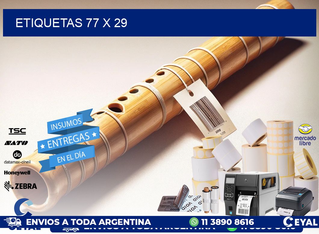 ETIQUETAS 77 x 29
