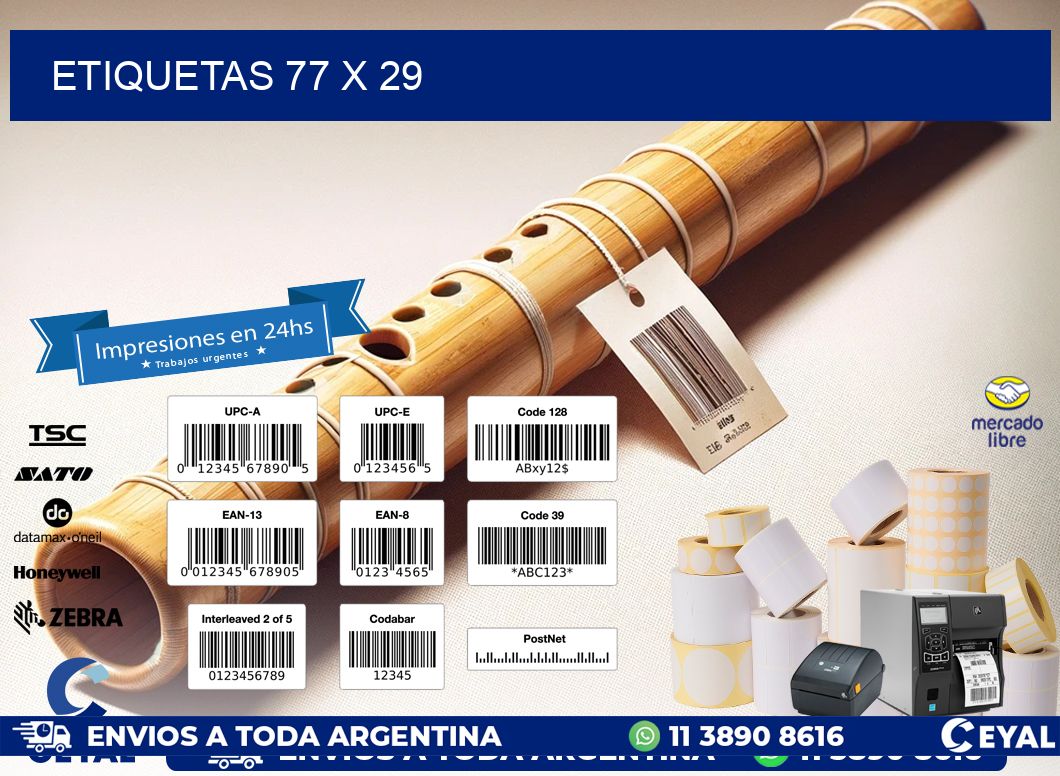 ETIQUETAS 77 x 29