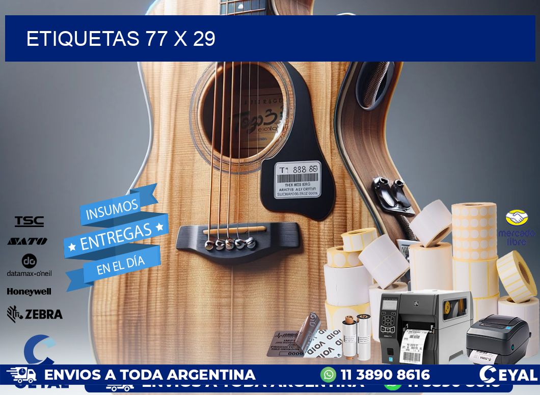 ETIQUETAS 77 x 29