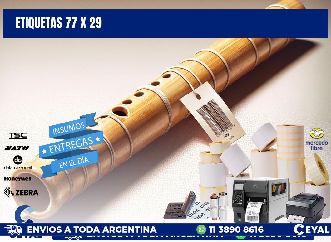 ETIQUETAS 77 x 29