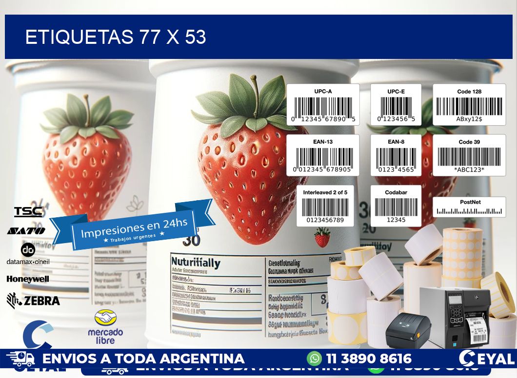 ETIQUETAS 77 x 53