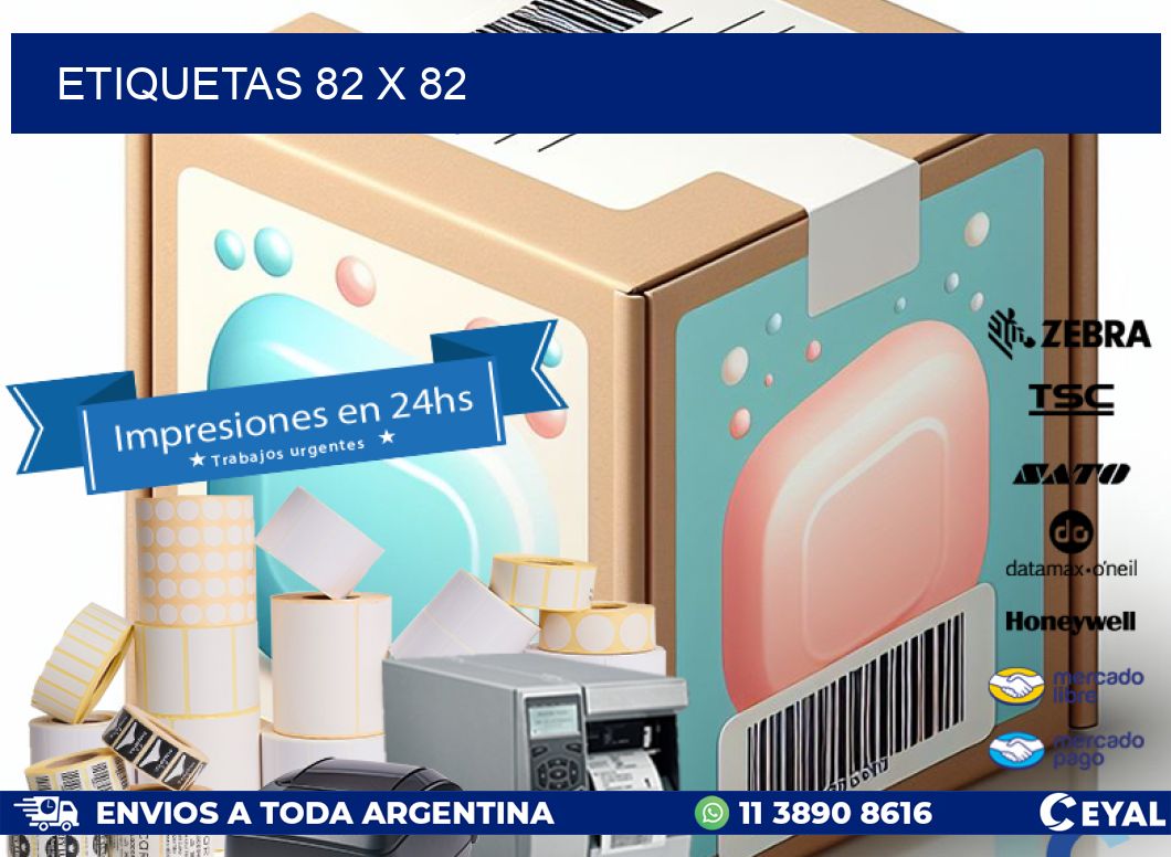 ETIQUETAS 82 x 82