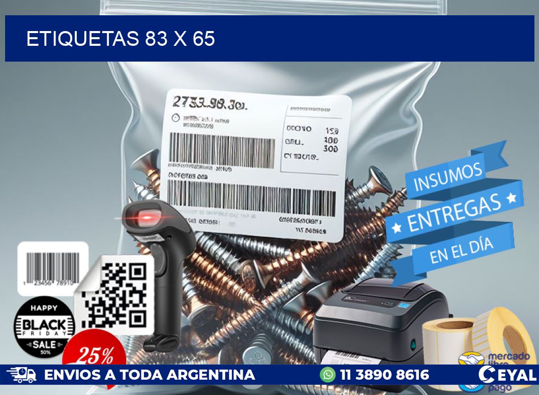 ETIQUETAS 83 x 65