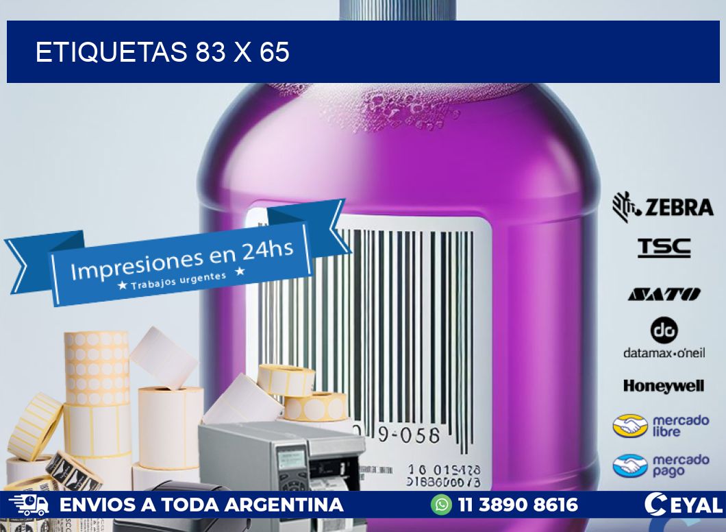 ETIQUETAS 83 x 65