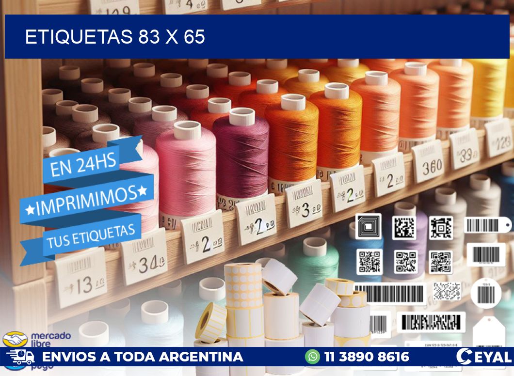ETIQUETAS 83 x 65