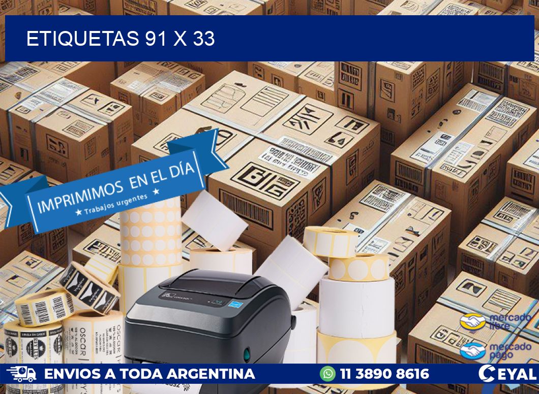ETIQUETAS 91 x 33
