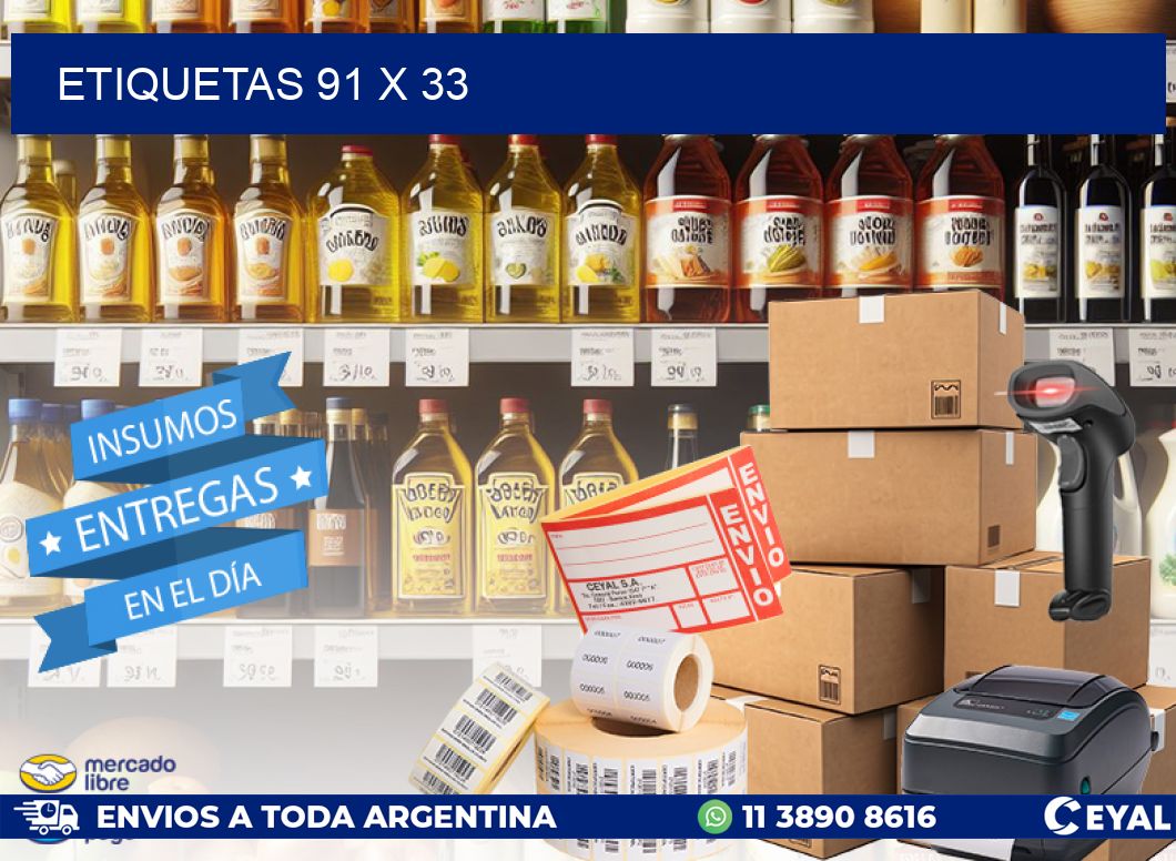 ETIQUETAS 91 x 33