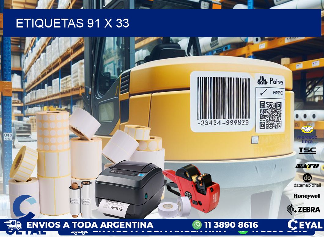 ETIQUETAS 91 x 33