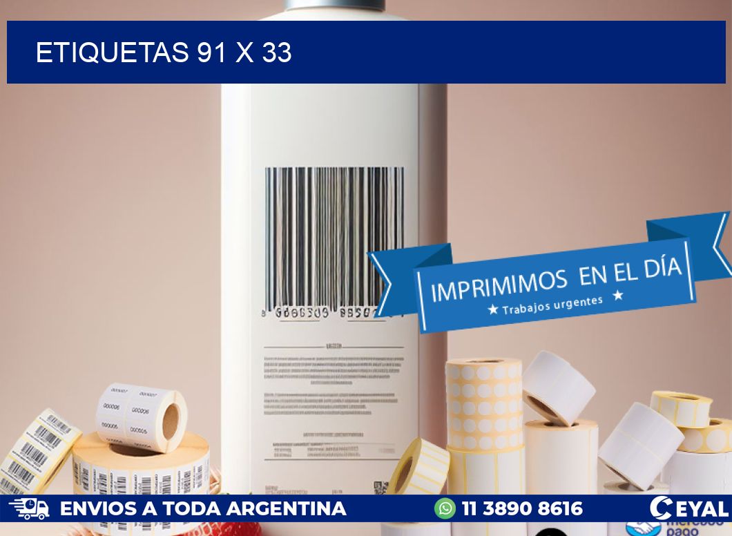 ETIQUETAS 91 x 33
