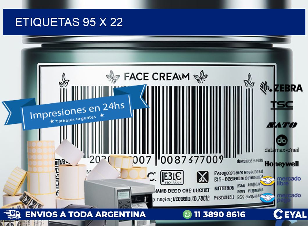 ETIQUETAS 95 x 22
