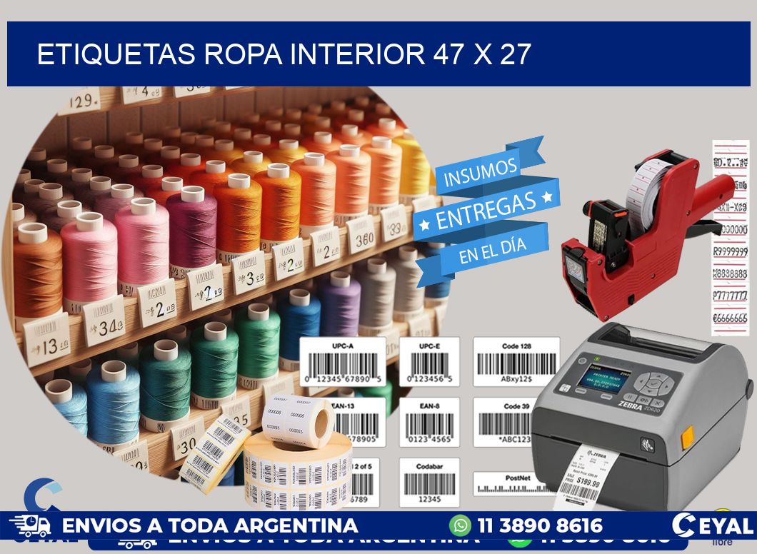 ETIQUETAS ROPA INTERIOR 47 x 27
