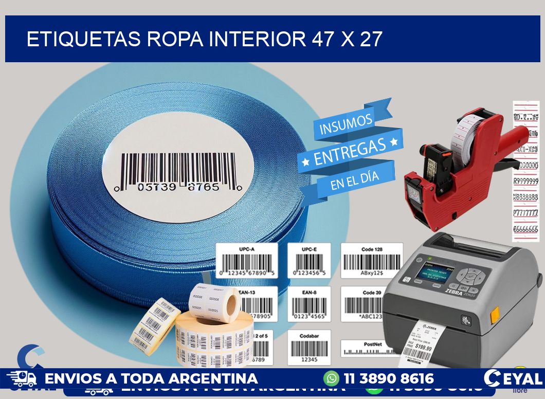 ETIQUETAS ROPA INTERIOR 47 x 27