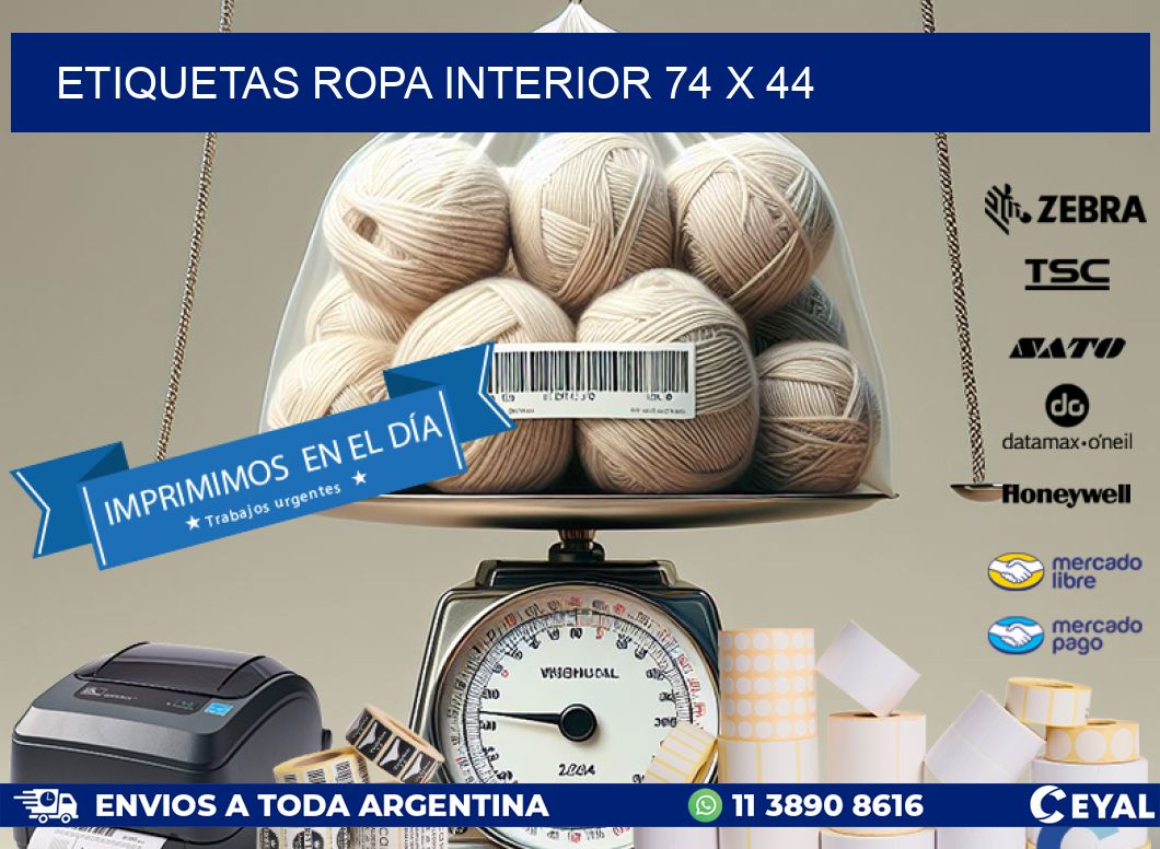ETIQUETAS ROPA INTERIOR 74 x 44