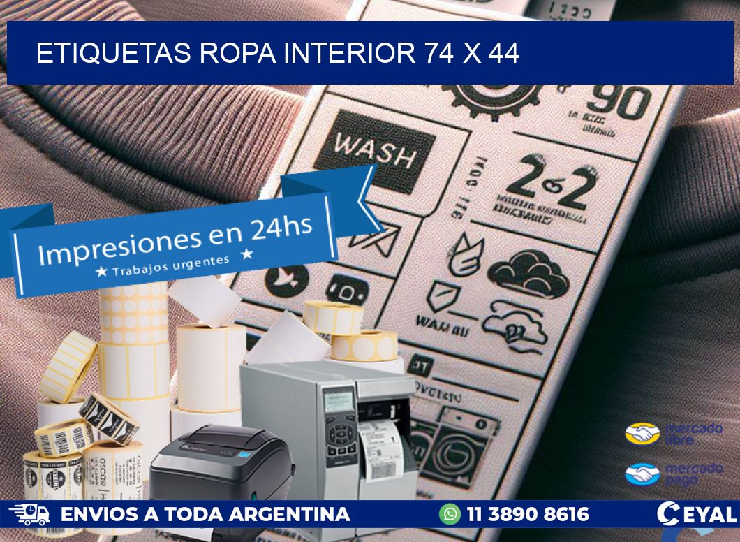 ETIQUETAS ROPA INTERIOR 74 x 44