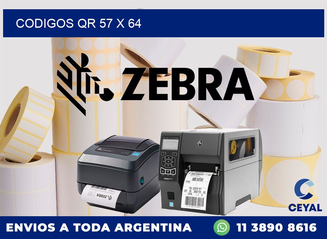 CODIGOS QR 57 x 64